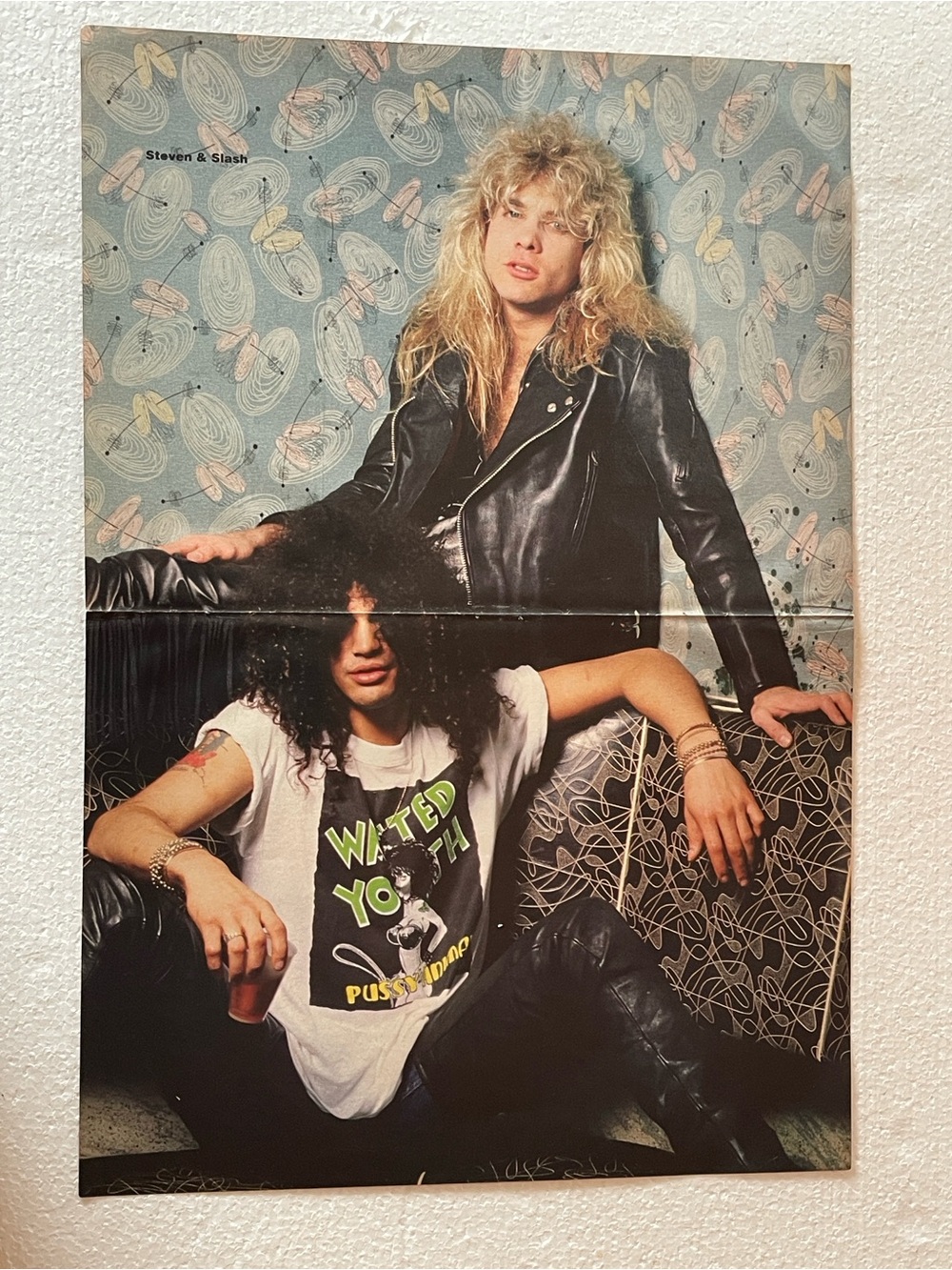 Guns N’ Roses Slash & Steven centerfold